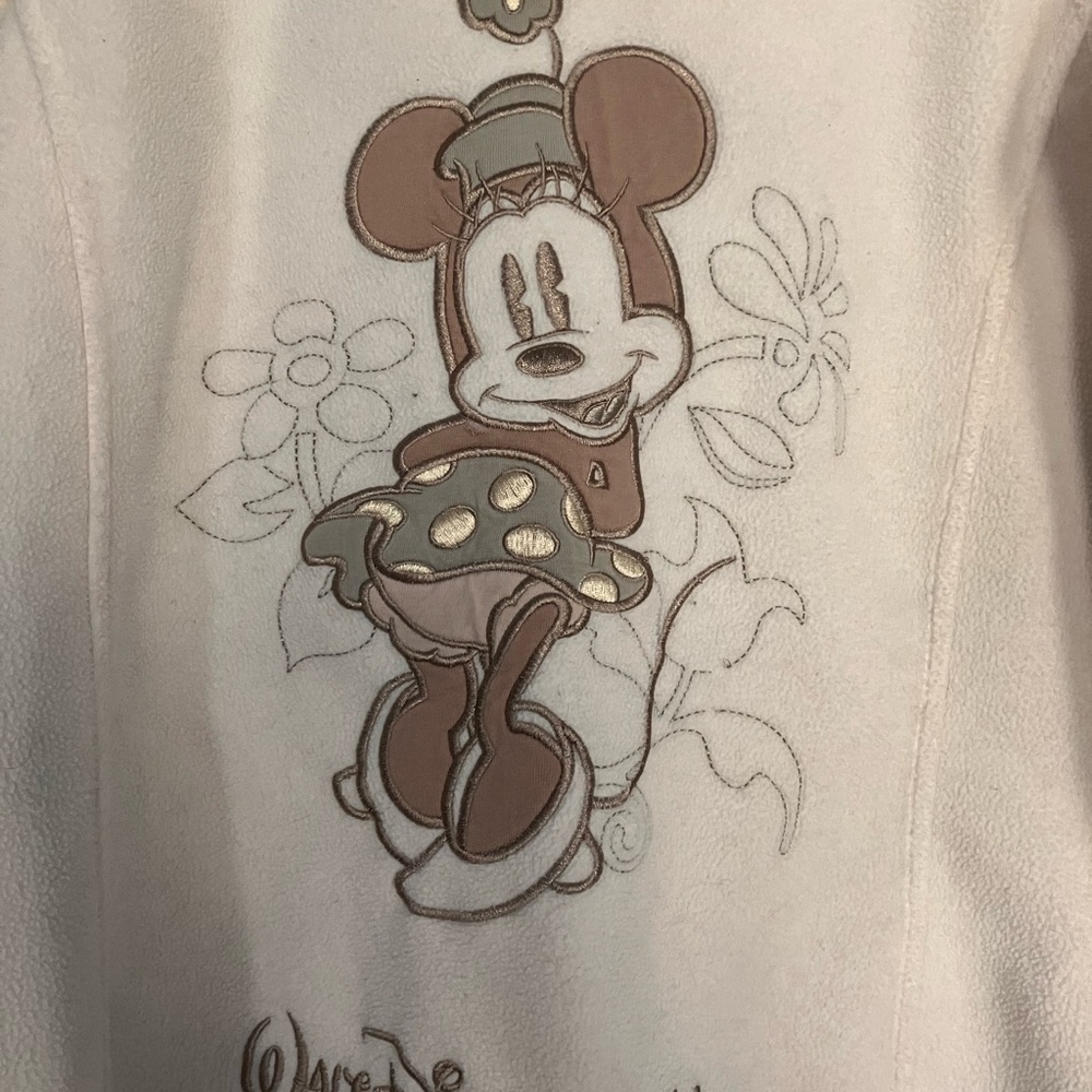 Walt Disney World Women's Cream Hooded Fleece Jacket - Picture 8 of 9